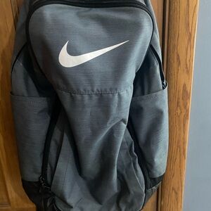 Nike Black and Gray Backpack